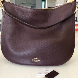 Coach Chelsea 32 hobo in wine color